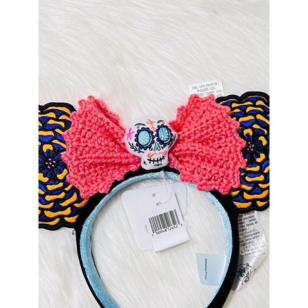 Disney Parks Coco Minnie Mouse Ear Headband Dia de los Muertos - Picture 3 of 5